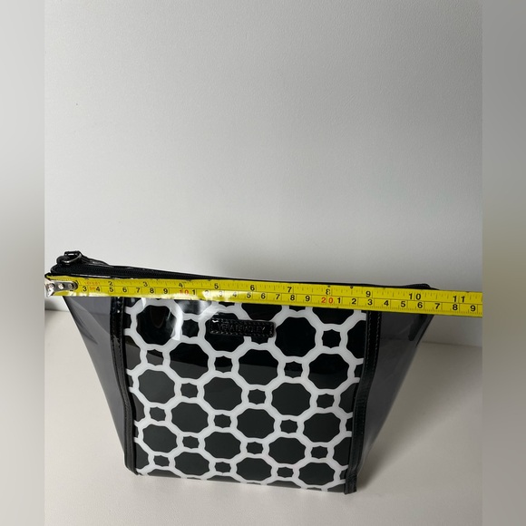 Vera Bradley Black and White Clear Plastic PVC Large Tote with Make up bag set - Picture 11 of 15